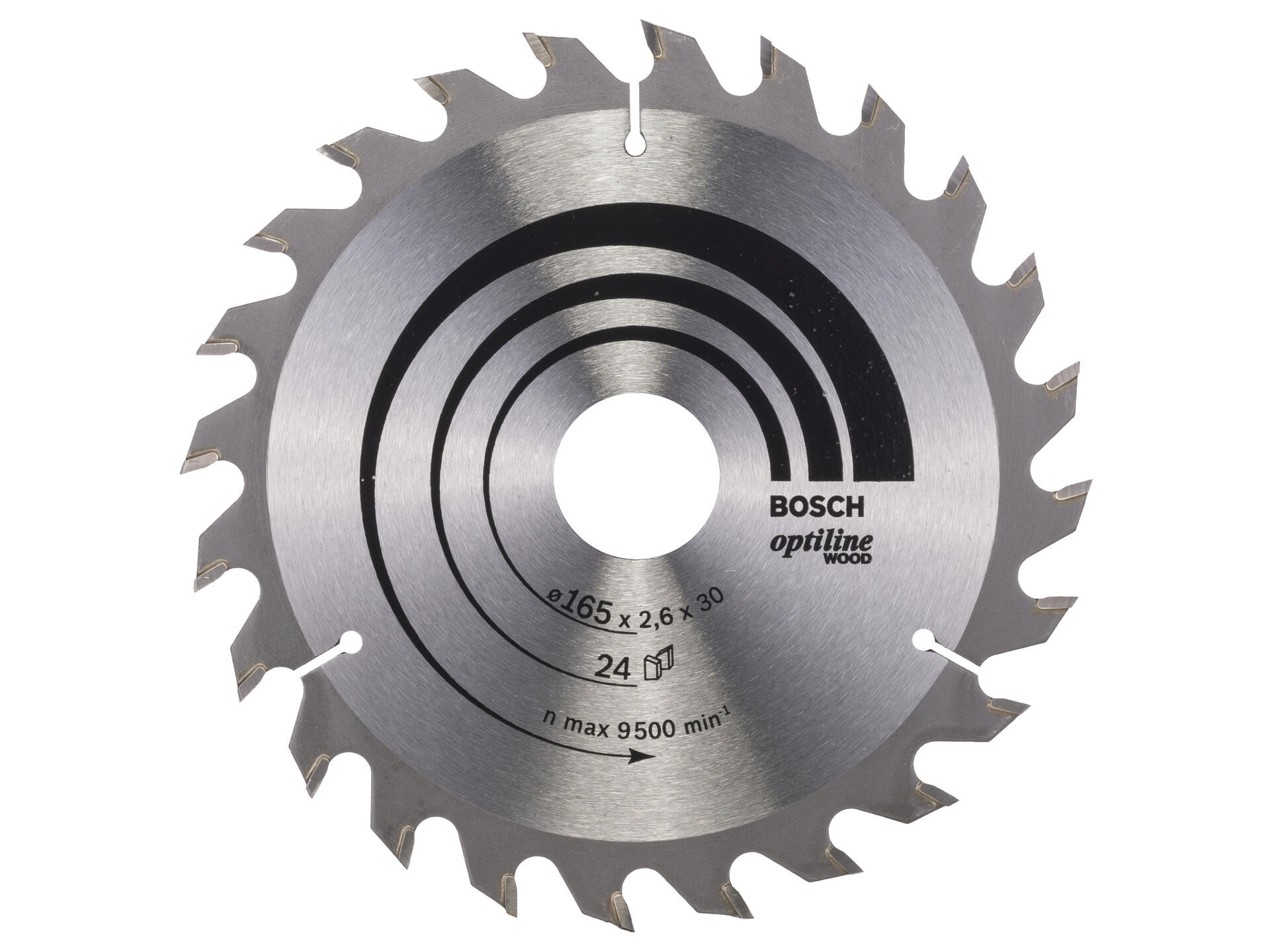 Bosch Professional Optiline Cirkelzaagblad 165mm 24T Hout Hubo bosch-professional-optiline-cirkelzaagblad-165mm-24t-hout-hubo