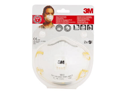 3M P1V NR 8812C masque anti-poussière FFP1 2 pièces 1
