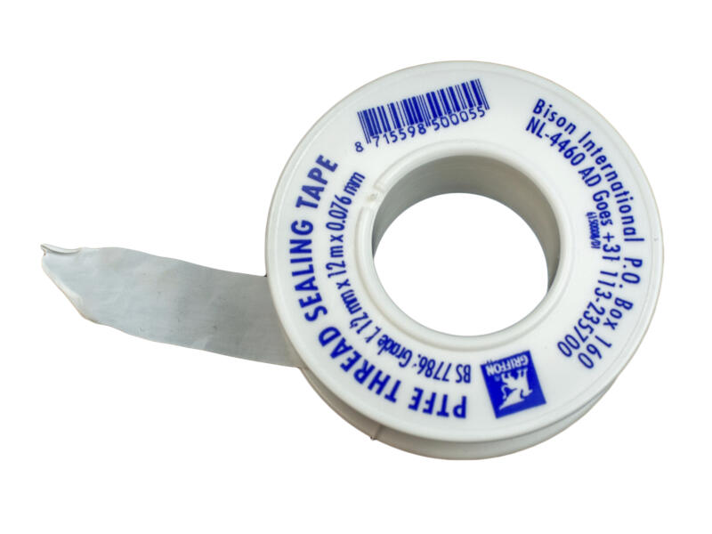 Bison PTFE afdichtingsband 12mm