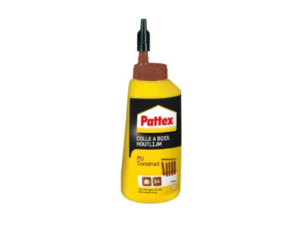 Pattex PU Construct houtlijm 750g bruin + gratis handschoenen 1
