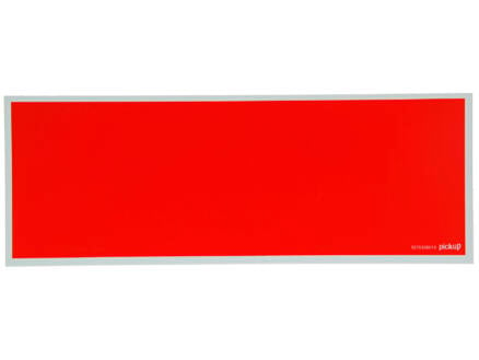 Panneau 33x12 cm rouge 1