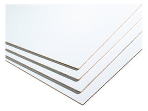 Panneau MDF 244x122 cm 3mm blanc