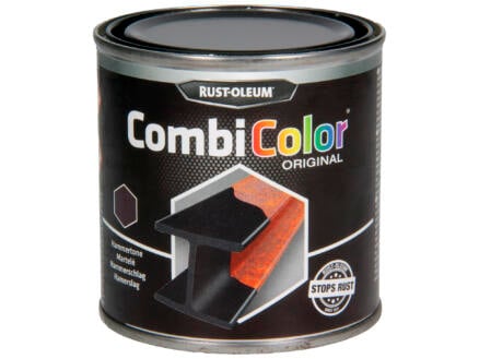 Rust-oleum Peinture métal laque martelé 0,25l noir 1