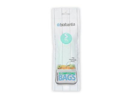 Brabantia PerfectFit sac poubelle biodégradable 6l 10 pièces 1