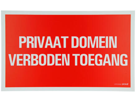 Pictogram privaat domein verboden toegang 33x20 cm 1