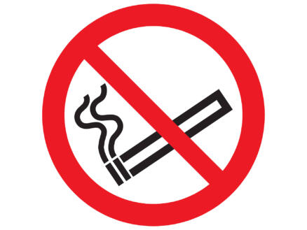 Pictogram verboden te roken 30cm 1