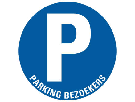Pictogramme parking bezoekers 300mm 1