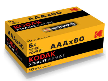 Kodak Pile AAA Xtralife 60 pièces 1