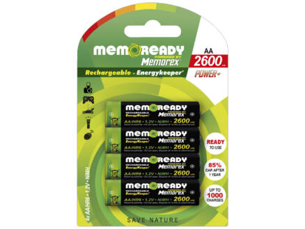 Memorex Pile rechargeable AA 2600mAh 4 pièces 1
