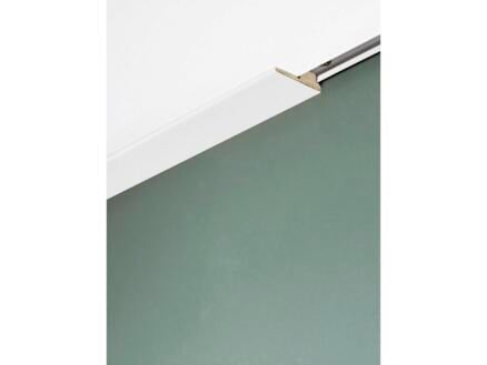 Plafondlijst met rail 40x8 mm 270cm noble gloss white 2 stuks