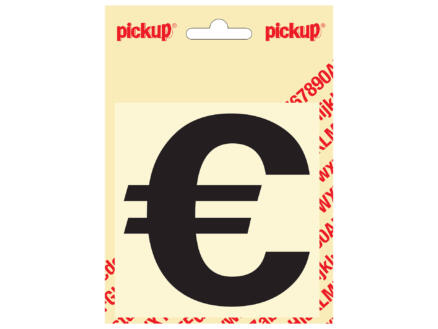 Plakteken € Helvetica 100mm zwart 1