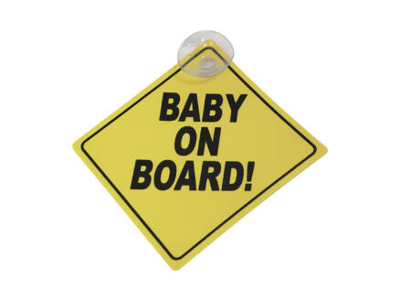 Carpoint Plaque baby on board 12,5cm 1