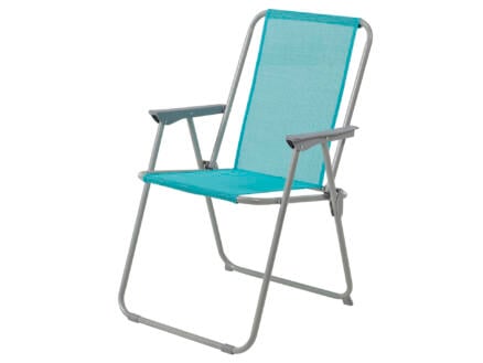 Garden Plus Playa chaise de plage gris/bleu 1