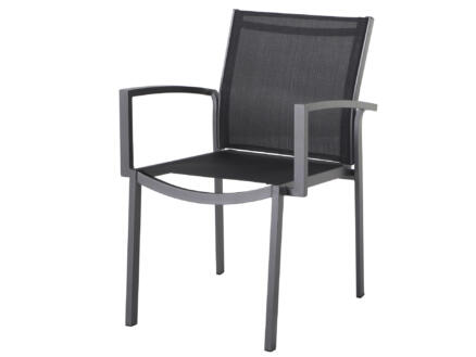 Garden Plus Porto chaise de jardin aluminium/gris 1