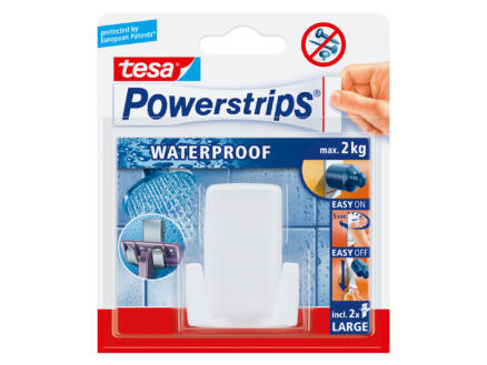 Tesa Powerstrips support rasoir blanc 1