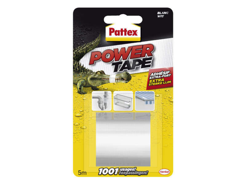 Pattex Powertape 5m x 5mm wit