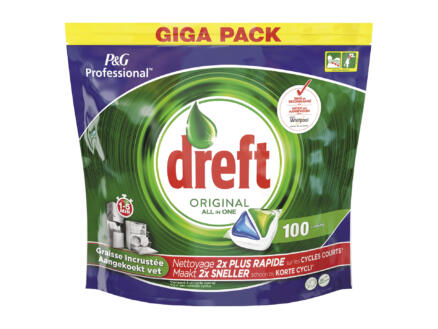 Dreft Professional Regular All-In-One tablettes lave-vaisselle 100 tabs 1