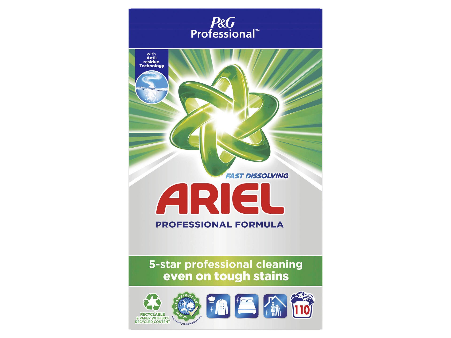 Ariel Professional Regular lessive en poudre 7,15kg 110 dosages