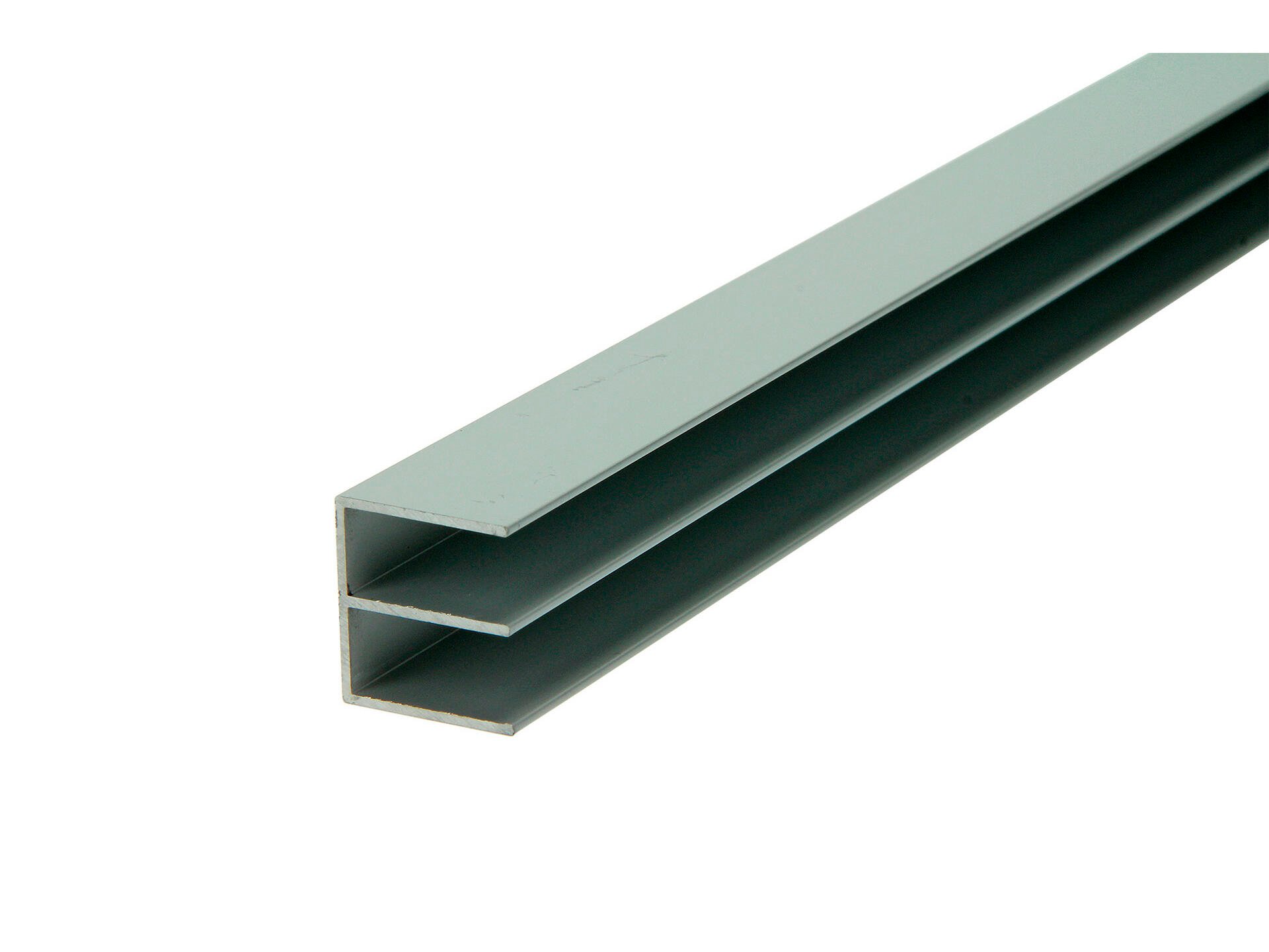 dagboek Vet kant Arcansas Profiel dubbele U 1m 20x18 mm geanodiseerd aluminium mat | Hubo