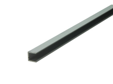 Arcansas Profil en U 1m 10x10 mm aluminium mat anodisé