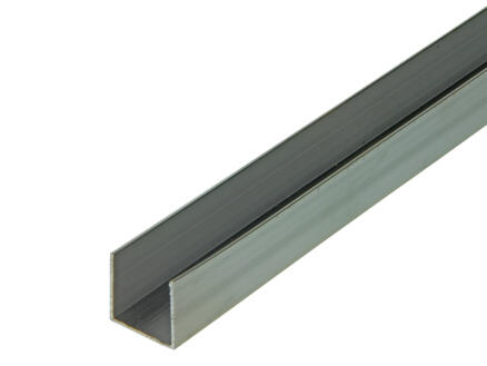 Arcansas Profil en U 1m 22x20 mm aluminium naturel