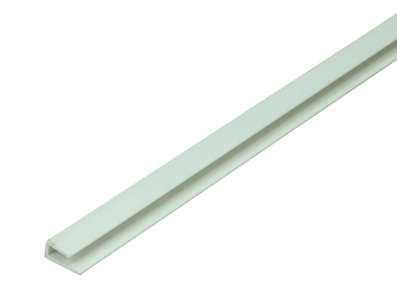 Arcansas Profil en U 1m 6x15x7 mm PVC blanc