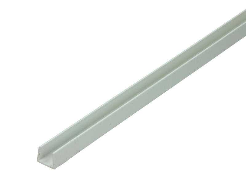 Arcansas Profil en U 2m 12x10 mm PVC blanc