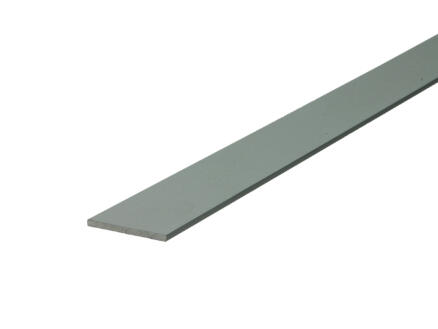 Arcansas Profil plat 1m 25mm 2mm aluminium mat anodisé