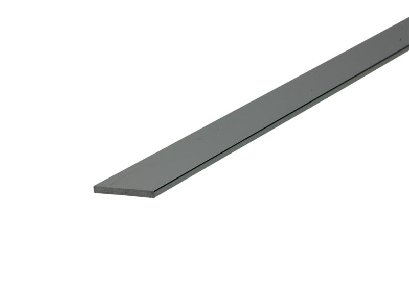 Arcansas Profil plat 2m 20mm 2mm aluminium brillant anodisé