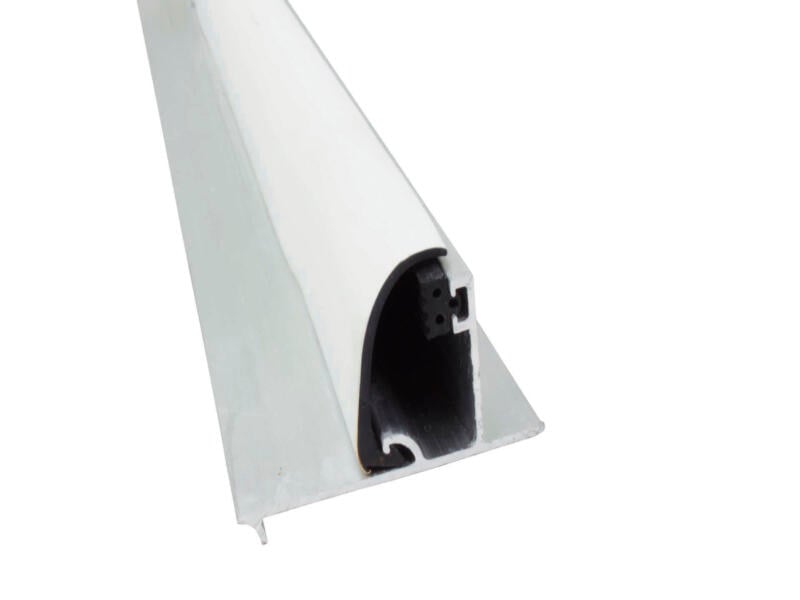 Scala Profilé extremité et joint en caoutchouc 300cm 10mm aluminium blanc