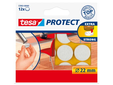 Tesa Protect patin feutre 22mm blanc 12 pièces 1