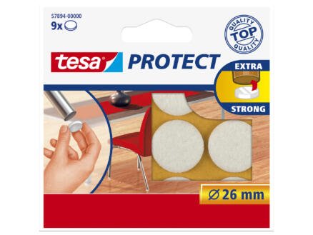 Tesa Protect patin feutre 26mm blanc 9 pièces 1