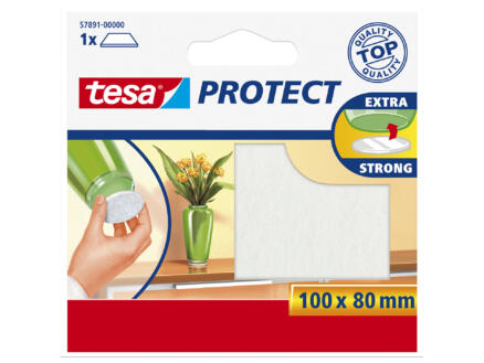 Tesa Protect viltglijder 100x80 mm wit 1
