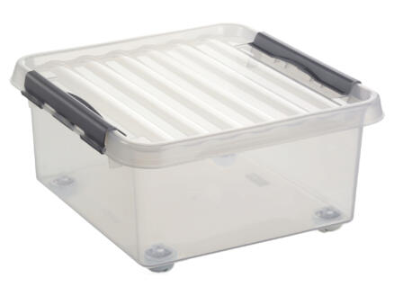 Sunware Q-Line rollerbox 18l transparent 2 pièces 1