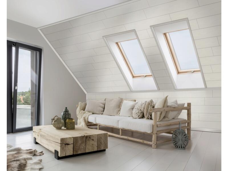 Design Quick 8 panneau mur et plafond 130x20,3 cm 1,85m² pure white