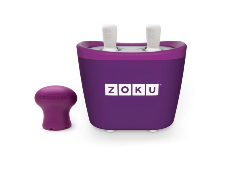 Quick Pop Maker Duo machine à crème glacée 2 glaces violet set de 10