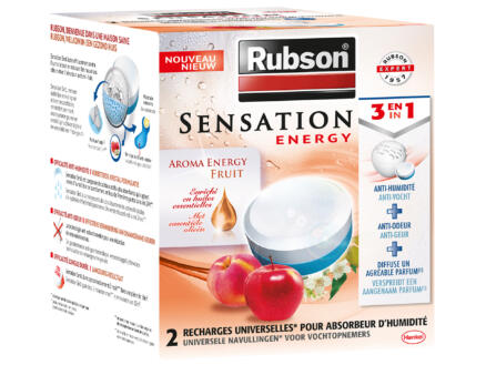 Rubson Recharge absorbeur d'humidité Sensation vanille 2x300g 1