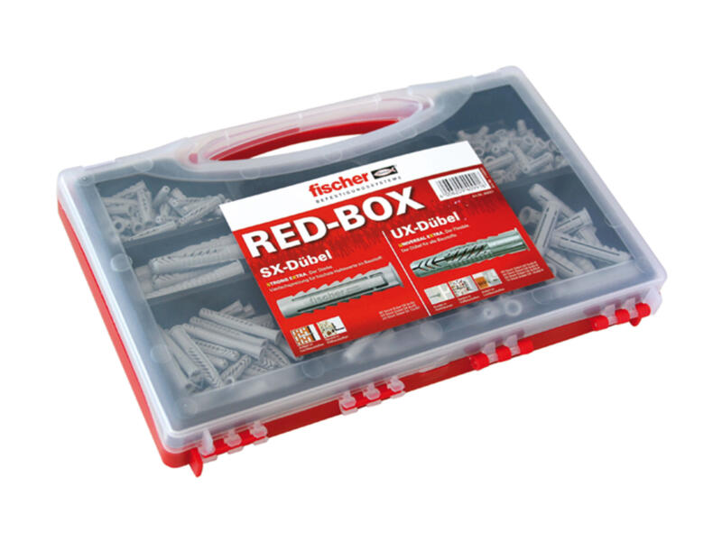 Fischer Red-Box set de chevilles SX 6/8/10 UX 5/6/8/10 290 pièces