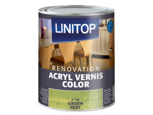 Linitop Renovation vernis acryl zijdeglans 0,25l groen #187