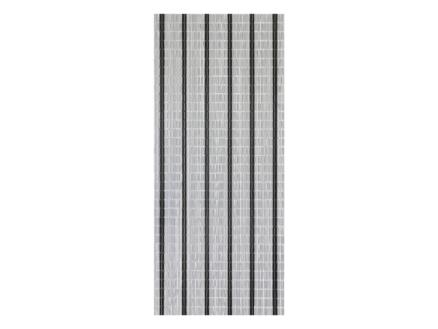 Sun-Arts Rideau de porte 90x210 cm blanc/noir/argent 1