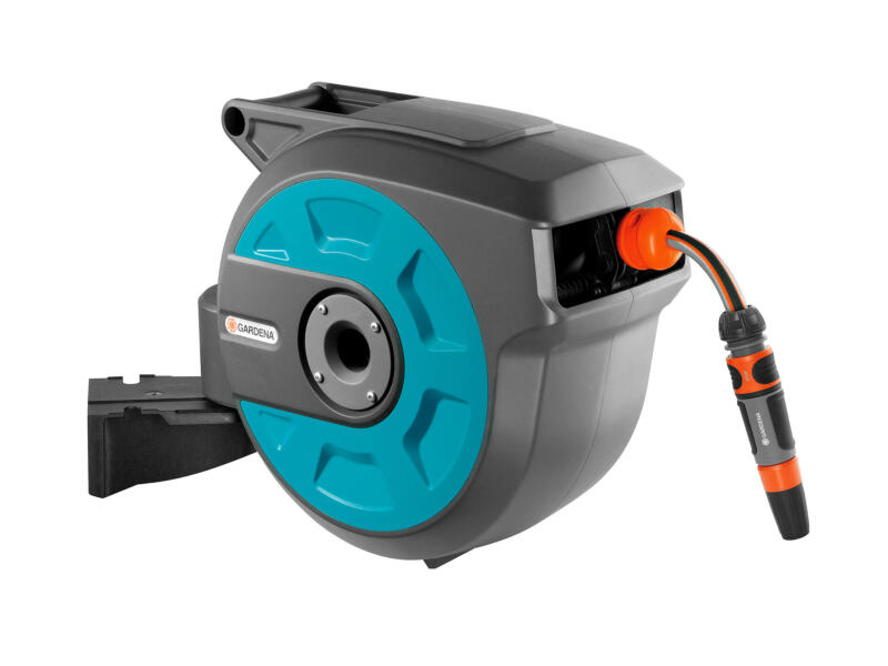 NAIZY 15M Dévidoir Enrouleur Tuyau D'arrosage Automatique pivotant 180° Fixé Mur Bleu NAIZY 15M Dévidoir Enrouleur Tuyau D'arrosage Automatique pivotant 180° Fixé Mur Bleu