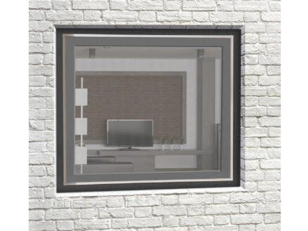 S500 moustiquaire de fenêtre 100x80 cm blanc 1