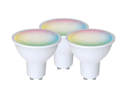 Denver SHL-450 LED reflectorlamp GU10 3x5 W dimbaar RGB 3 stuks 1