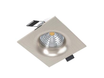 Eglo Saliceto LED inbouwspot 6W dimbaar warm wit nikkel mat