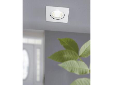 Eglo Saliceto spot LED encastrable carré 6W dimmable orientable blanc neutre