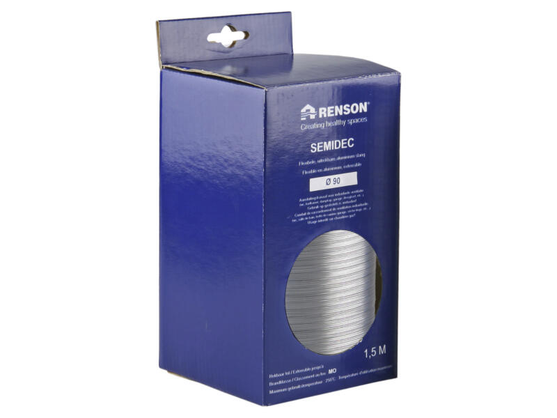 Renson Semidec gaine flexible 90mm 1,5m aluminium