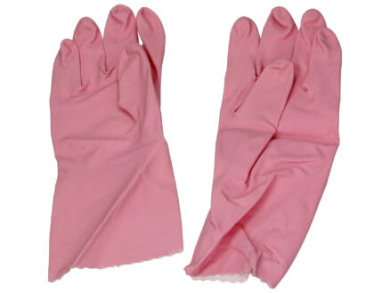 Vileda Sensitive gants de ménage L latex rose 1