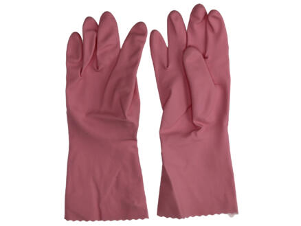 Vileda Sensitive gants de ménage M latex rose 1