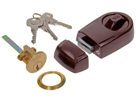 Yale Serrure à appliquer Rim Lock avec accessoires de fixation brun 1