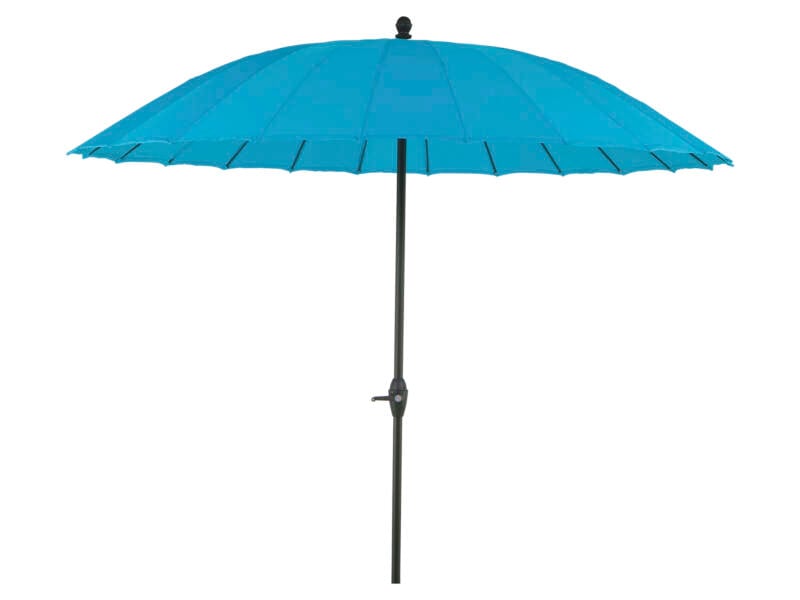 Garden Plus parasol 2,7m met hendel azuur Hubo
